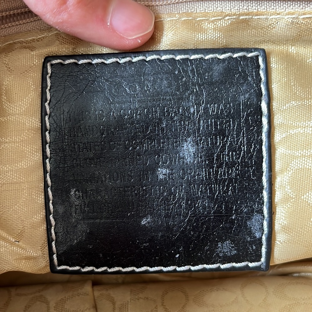 Coach mini purse- has had a lot of love - Picture 2 of 4
